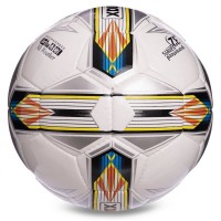 Мяч футбольный SOCCERMAX FIFA FB-0176 №5 PU белый-серый-желтый