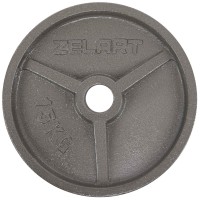 Млинці (диски) сталеві d-52мм Zelart TA-7792-15 15кг сірий