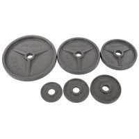 Блины (диски) стальные d-52мм Zelart TA-7792-15 15кг серый