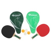 Набор для настольного тенниса 2 ракетки, 4 мяча с чехлом DONIC MT-788498 Champs 400 цвета в ассортименте