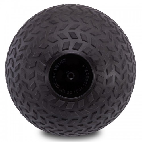 Мяч набивной слэмбол для кроссфита рифленый Record SLAM BALL FI-7474-4 4кг черный