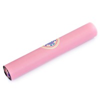 Килимок для йоги Замшевий Record FI-5662-6 розмір 183x61x0,3 см рожевий з потрійним принтом