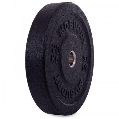 Млинці (диски) бамперні для кросфіту Zelart Bumper Plates TA-2676-20 51мм 20кг чорний