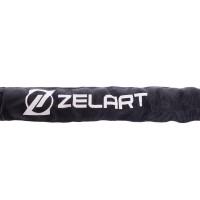 Канат для кросфіту в захисному рукаві Zelart FI-2631-9 9м чорний