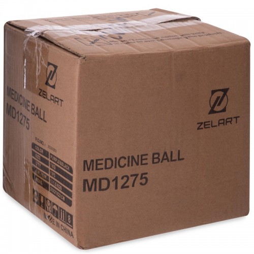 М'яч медичний медбол Zelart Medicine Ball FI-2620-4 4кг жовто-чорний