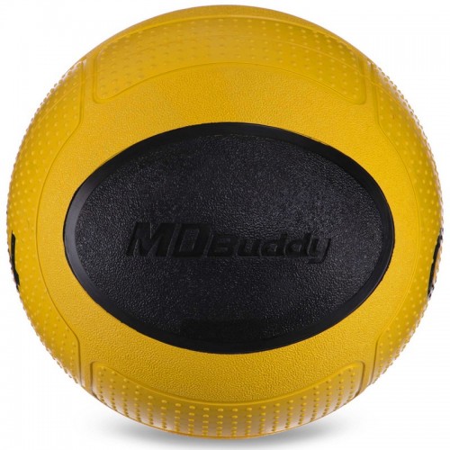 М'яч медичний медбол Zelart Medicine Ball FI-2620-4 4кг жовто-чорний