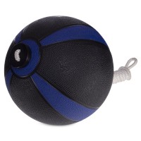 Мяч медицинский Tornado Ball Zelart FI-5709-5 5кг черный-синий