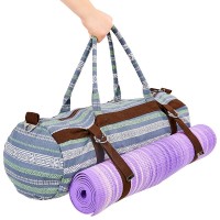 Сумка для йога коврика KINDFOLK Yoga bag SP-Sport FI-6969-6 серый-синий