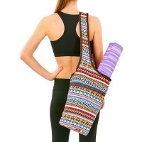 Сумка для фітнесу та йоги через плече KINDFOLK Yoga bag SP-Sport FI-8364-1 помаранчевий-блакитний