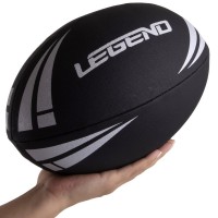 Мяч для регби LEGEND FB-3291 №5 PVC черный