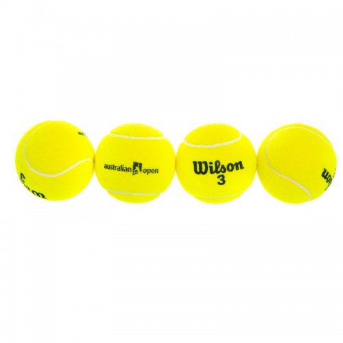 Мяч для большого тенниса WILSON AUSTRALIAN OPEN T1130 4шт салатовый