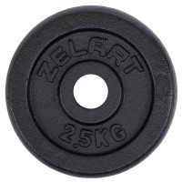 Блины (диски) стальные d-30мм Zelart TA-7785-2_5 2,5кг черный