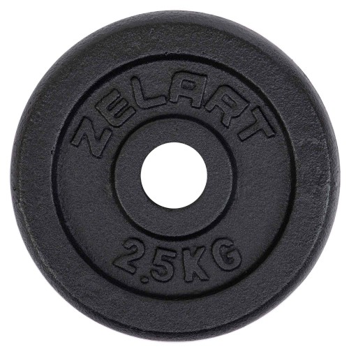 Блины (диски) стальные d-30мм Zelart TA-7785-2_5 2,5кг черный
