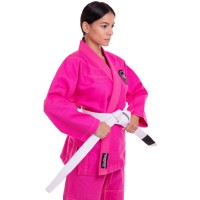 Кимоно женское для джиу-джитсу HARD TOUCH JJSL 130-160см розовый