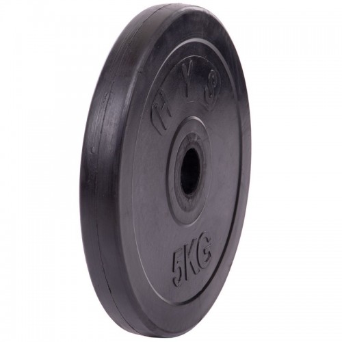 Млинці (диски) гумові SHUANG CAI SPORTS ТА-1443-5 30мм 5кг чорний