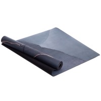 Килимок для йоги Замшевий Record FI-3391-5 розмір 183x61x0,3 см чорний