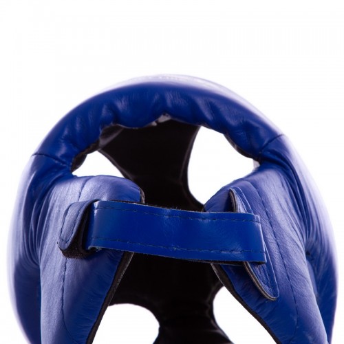 Шолом боксерський відкритий з посиленим захистом верхівки шкіряний BOXER 2029 ML кольору в асортименті