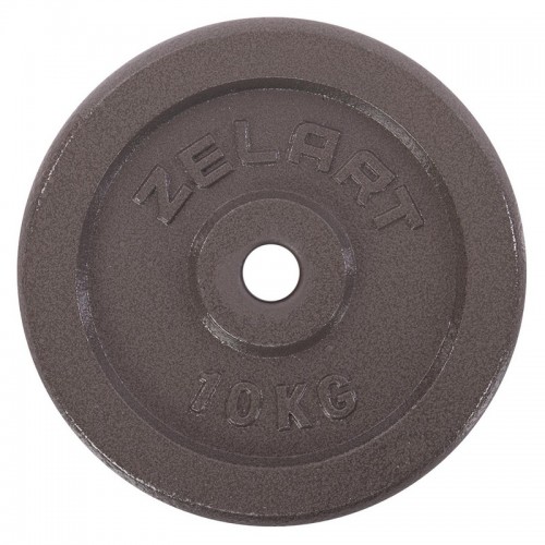 Блины (диски) стальные d-30мм Zelart TA-7789-10 10кг серый