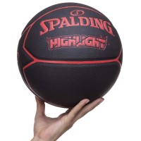 М'яч баскетбольний SPALDING 76868Y HIGHLIGHT №7 чорний