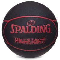 М'яч баскетбольний SPALDING 76868Y HIGHLIGHT №7 чорний