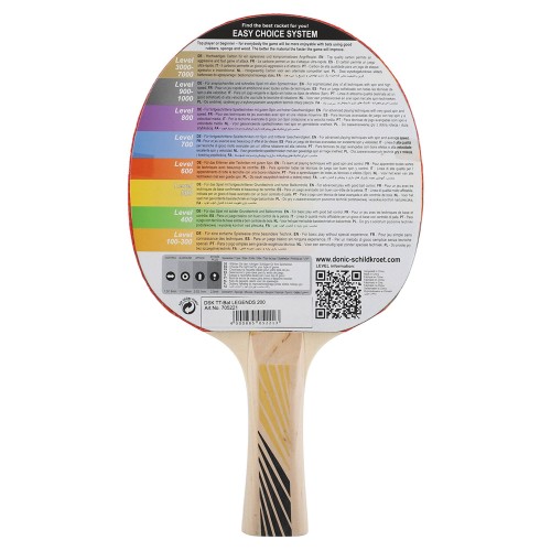 Ракетка для настільного тенісу DONIC Legends 200 FSC MT-705221 кольори в асортименті.