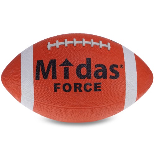 М'яч для американського футболу Midas force FB-3715 (гума, помаранчевий)
