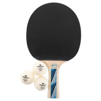 Набір для настільного тенісу 1 ракетка, 3 м'ячі з чохлом DONIC MT-788489 Legends 700 FSC кольори в асортименті