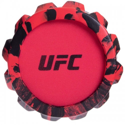 Роллер для йоги и пилатеса массажный (мфр ролл) UFC UHA-69722 33см черный-красный