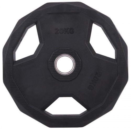 Блины (диски) полиуретановые SC-3858-20 51мм 20кг черный