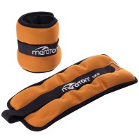 Обтяжувачі-манжети для рук та ніг MARATON FI-3123-2 2x1кг оранжевий-сірий