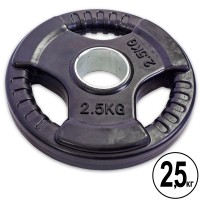 Млинці (диски) гумові Record TA-5706-2,5 52мм 2,5кг чорний