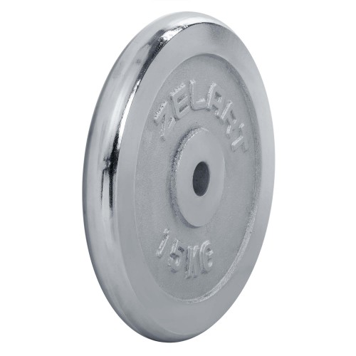 Блины (диски) хромированные d-30мм Zelart TA-7786-15 15кг