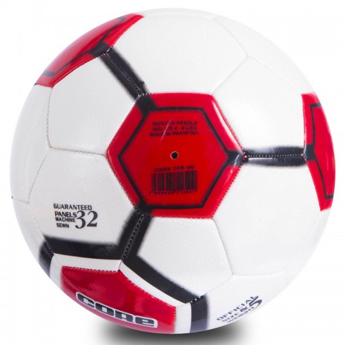 Мяч футбольный CORE ATROX CRM-052 №5 PVC белый-черный-красный