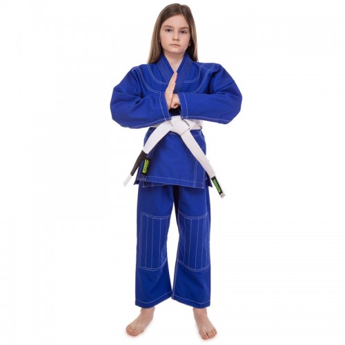 Кимоно для джиу-джитсу подростковое CORE CO-3139-М 140-180см синий