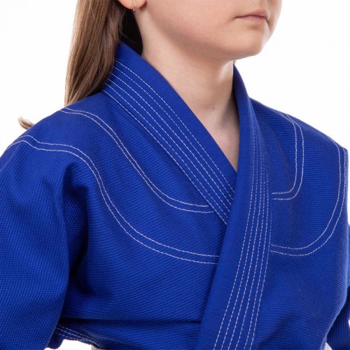 Кимоно для джиу-джитсу подростковое CORE CO-3139-М 140-180см синий