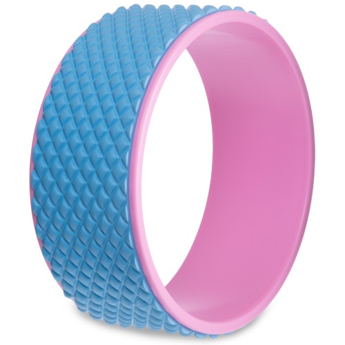 Масажне колесо для йоги SP-Sport Fit Wheel Yoga FI-2438 блакитно-рожевий