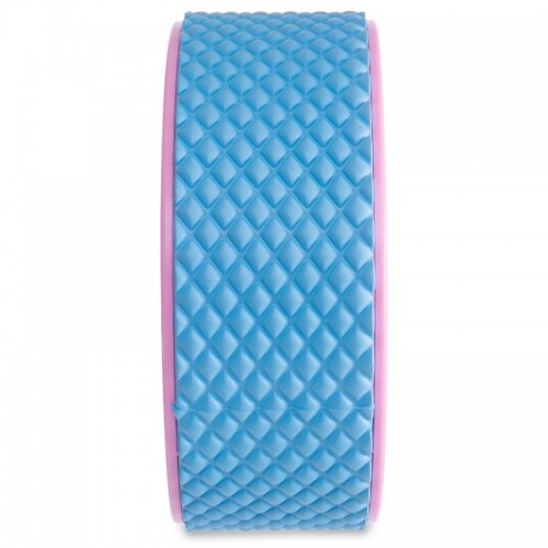 Колесо для йоги массажное SP-Sport Fit Wheel Yoga FI-2438 голубой-розовый