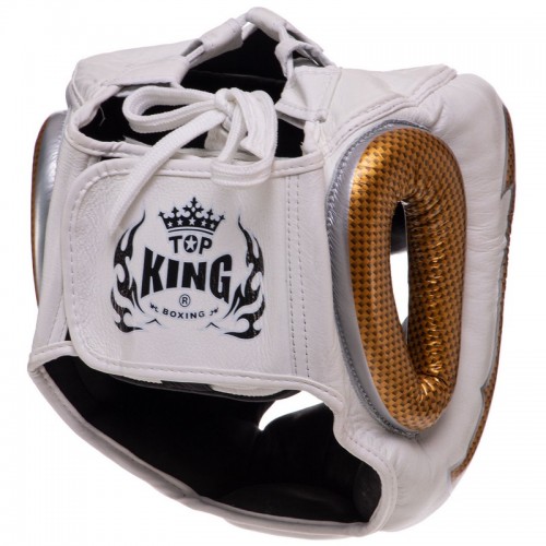 Шолом боксерський з повним захистом шкіряний TOP KING Empower TKHGEM-01 S-XL кольори в асортименті