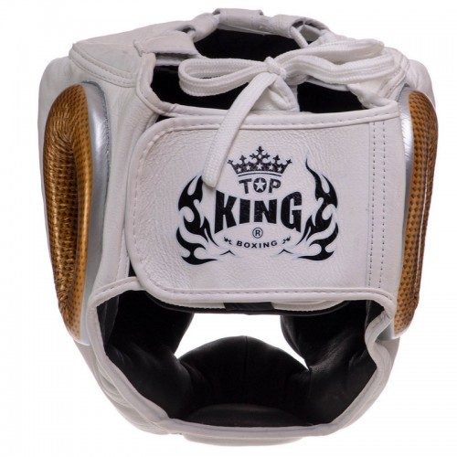 Шолом боксерський з повним захистом шкіряний TOP KING Empower TKHGEM-01 S-XL кольори в асортименті