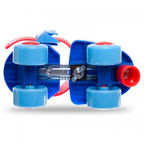 Роликовые коньки раздвижные Record K01 размер 25-30 синий-красный