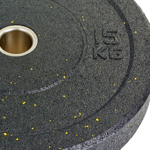 Млинці (диски) бамперні для кросфіту Record RAGGY Bumper Plates ТА-5126-15 51мм 15кг чорний