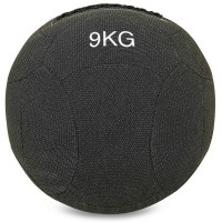 М'яч набивний для крофіту волбол WALL BALL Zelart FI-7224-9 9кг чорний