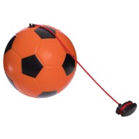 М'яч футбольний тренажер SP-Sport FB-6884 №5 PU помаранчевий-чорний
