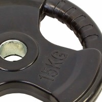 Блины (диски) обрезиненные Record TA-8122-15 52мм 15кг черный