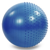 М'яч для фітнесу фітбол напівмасажний Zelart FI-4437-75 75см кольору в асортименті
