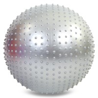 М'яч для фітнесу фітбол напівмасажний Zelart FI-4437-75 75см кольору в асортименті
