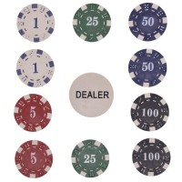 Набор для покера в деревянном кейсе SP-Sport IG-6645 500 фишек