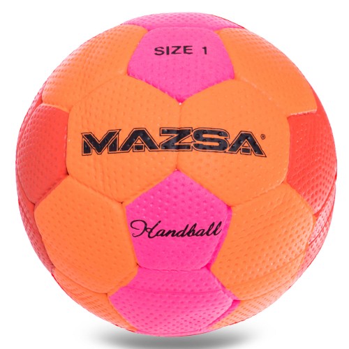 М'яч для гандболу MAZSA Outdoor JMC001-MAZ №1 PU оранжево-рожевий