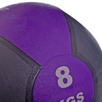 М'яч медичний медбол із двома ручками Zelart FI-2619-8 8кг сірий-фіолетовий