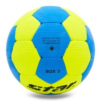 Мяч для гандбола STAR Outdoor JMC03002 №3 PU голубой-желтый